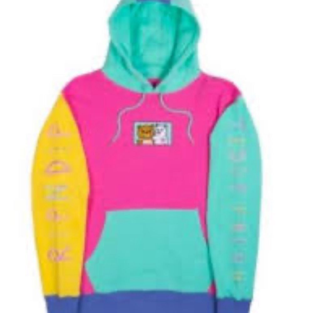 Teddy Fresh Rip and Dip Colorful Graphic‎ Hoodie